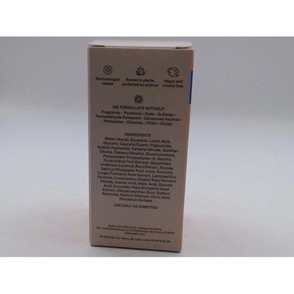Bubble Skincare - Moon Walk Gentle Exfoliating Serum  Everyday Care1 Fl Oz, BNIB